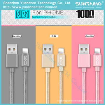 Câble de câble USB de synchronisation de données de charge rapide de Micro C